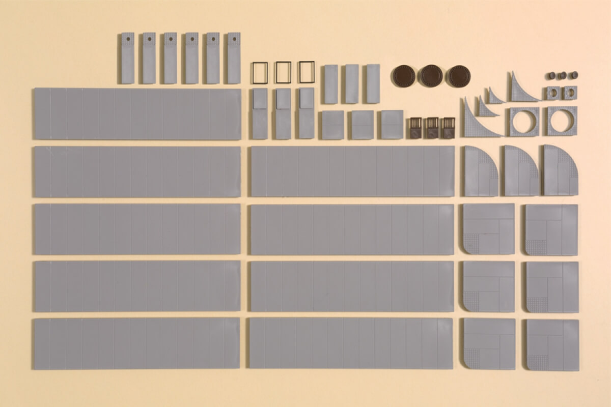 Auhagen 42657 H0 TT Gehwegplatten mit Zubehör