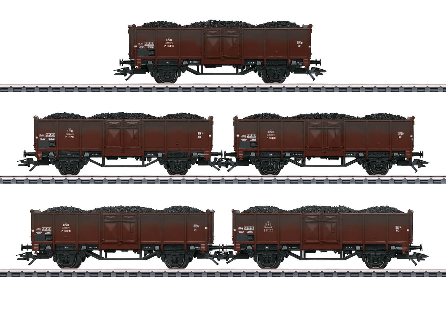 Märklin 46055 Hochbordwagen-Set Kohle- und Kokstransport