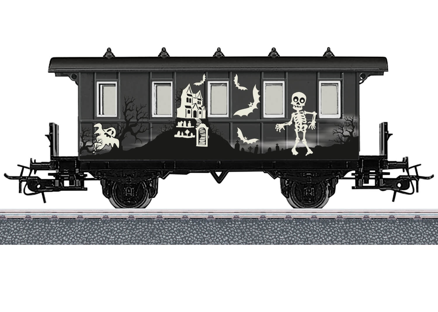 H0 Halloween Personenwagen - Glow in the Dark Märklin Start up