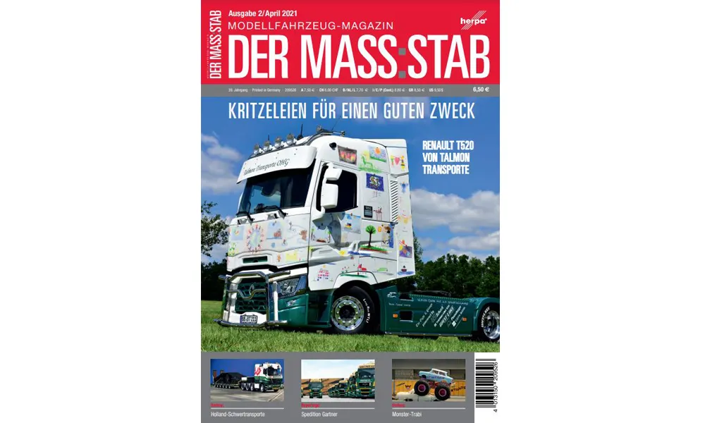 Herpa 209526 DER MASS:STAB 02/2021 Das Herpa Modellfahrzeug Magazin