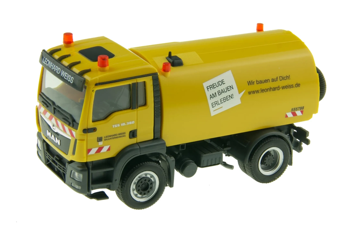 Herpa 950466 MAN TGS 18.360 M Kehrfahrzeug Leonhard Weiss