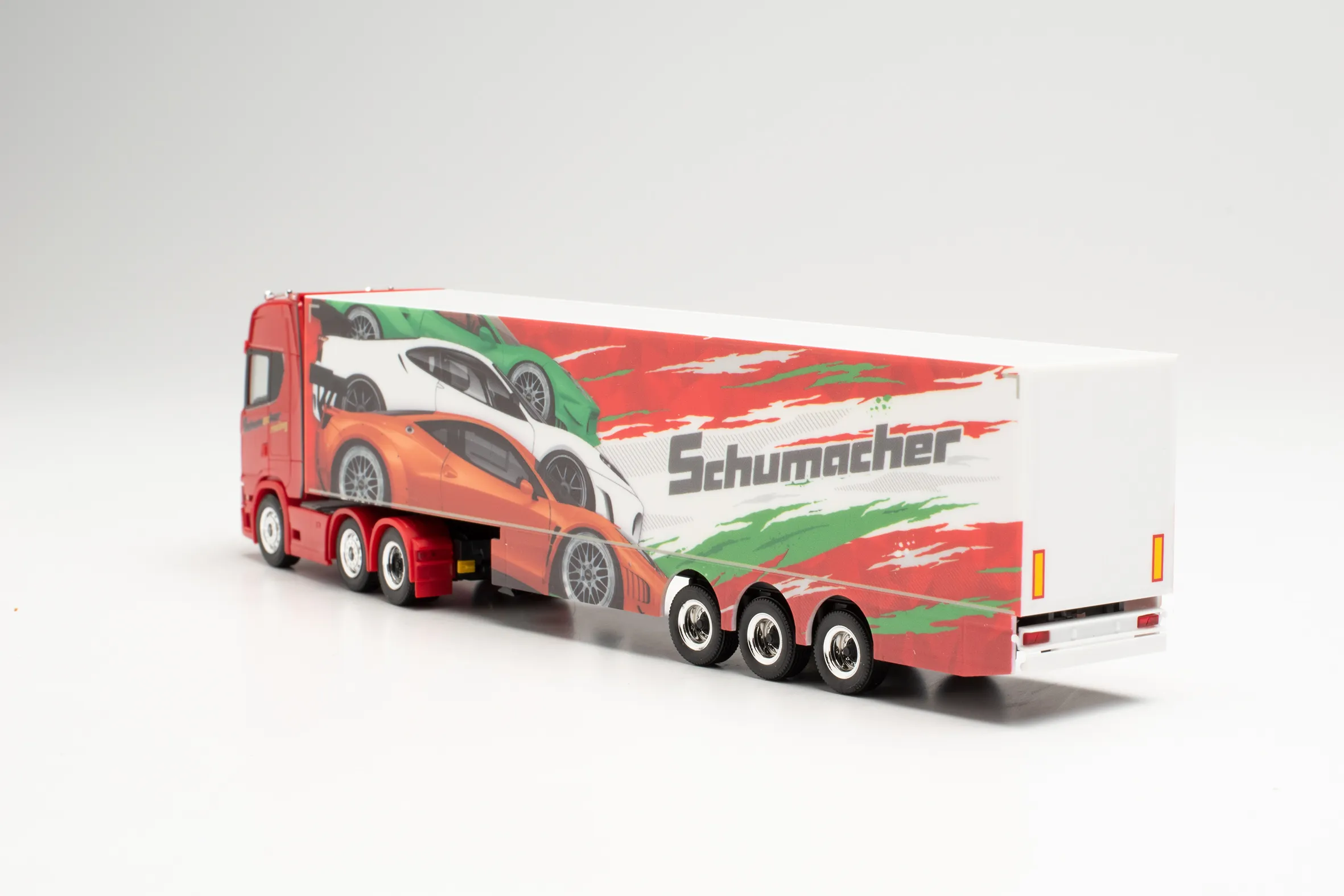 Herpa 313643 Scania CS 20 HD Kühlkoffer-Sattelzug Schumacher Würselen