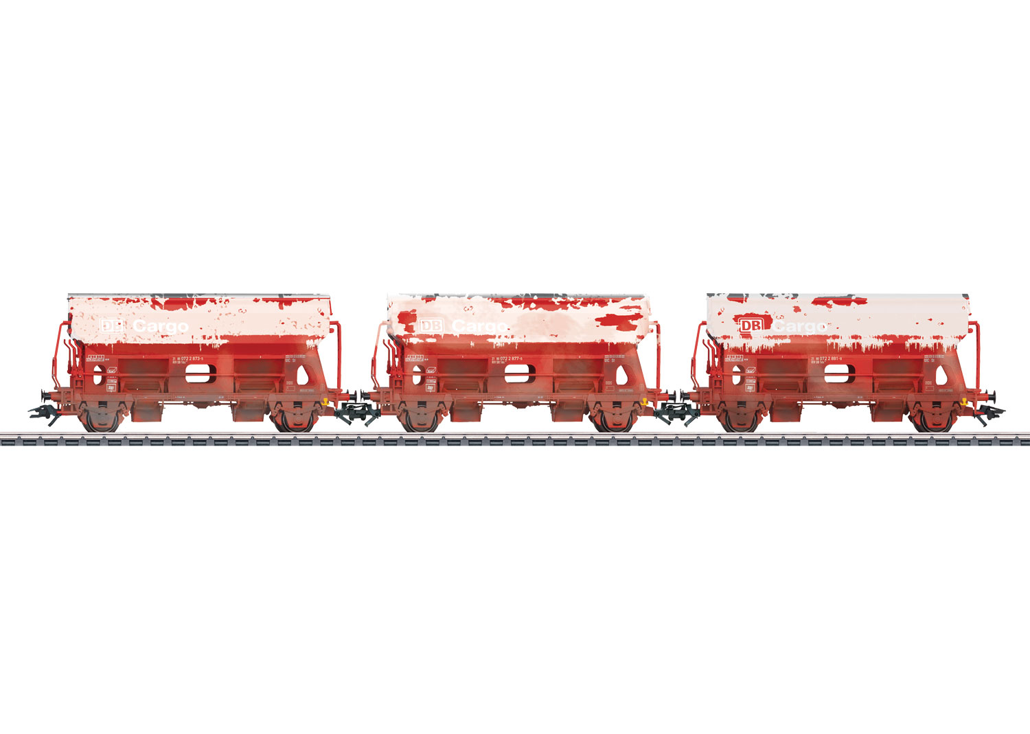 Märklin 46304 3 Rundschieber-Seitenentladewagen Bauart Tds Kalktransport