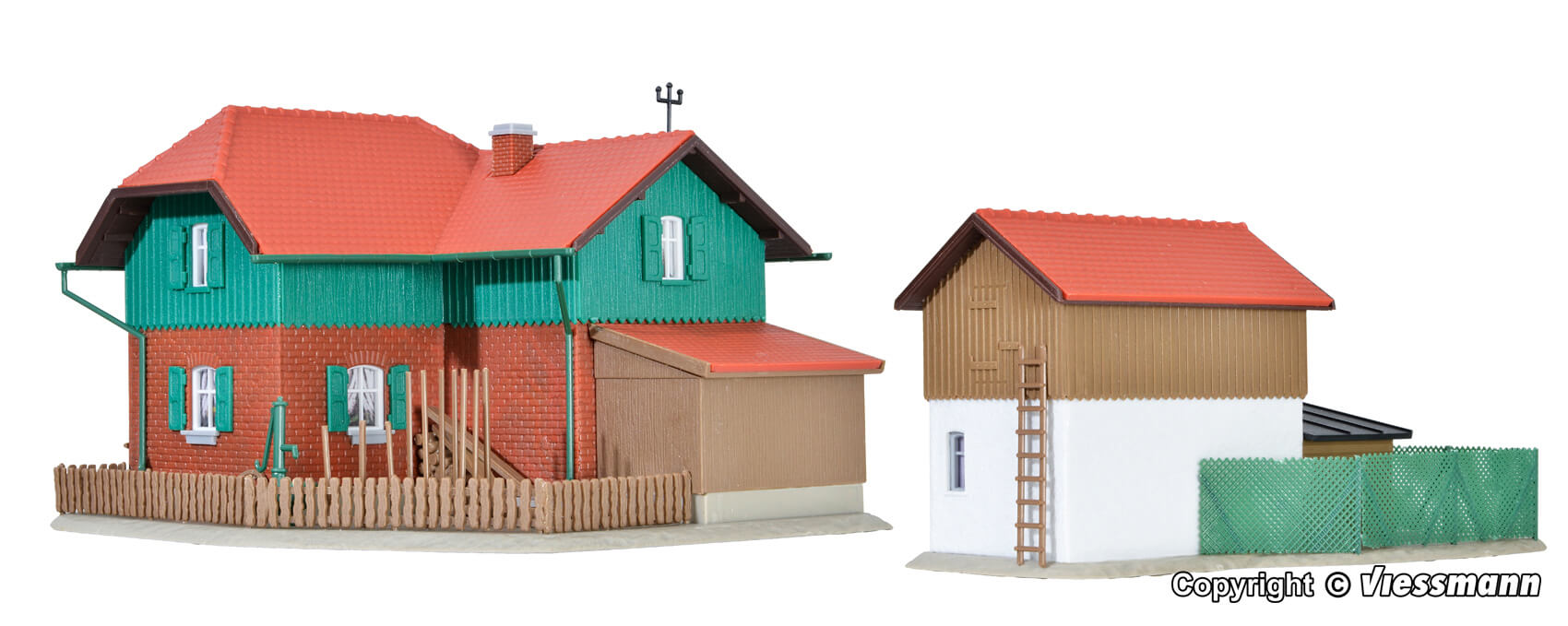 kibri 39320 Wärterhaus Kaltental mit Nebengebäude