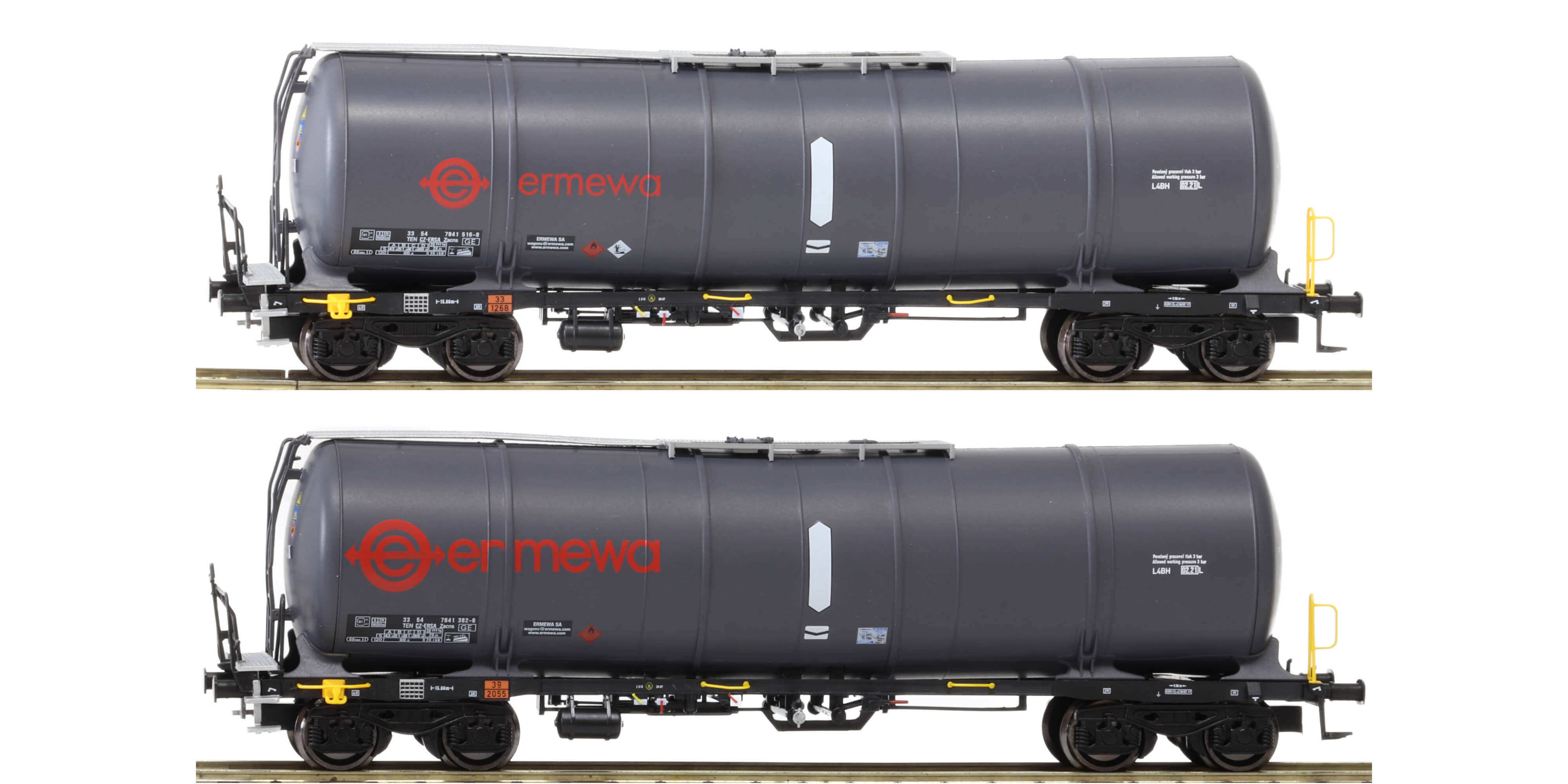 Igra Modelle H0 96210017 2-tlg Set Zacns 88 Ermewa rot Logo