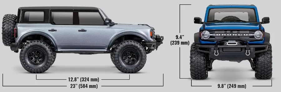 TRAXXAS® 92076-4RED TRX-4 Ford® Bronco 4x4 rot 