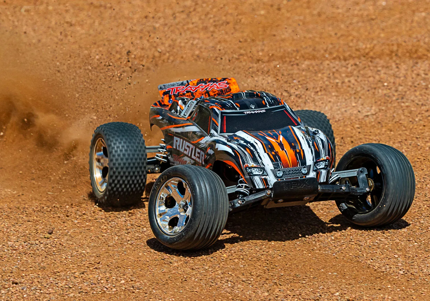 TRAXXAS® 37054-1ORNG TRAXXAS Rustler XL-5® orange RTR