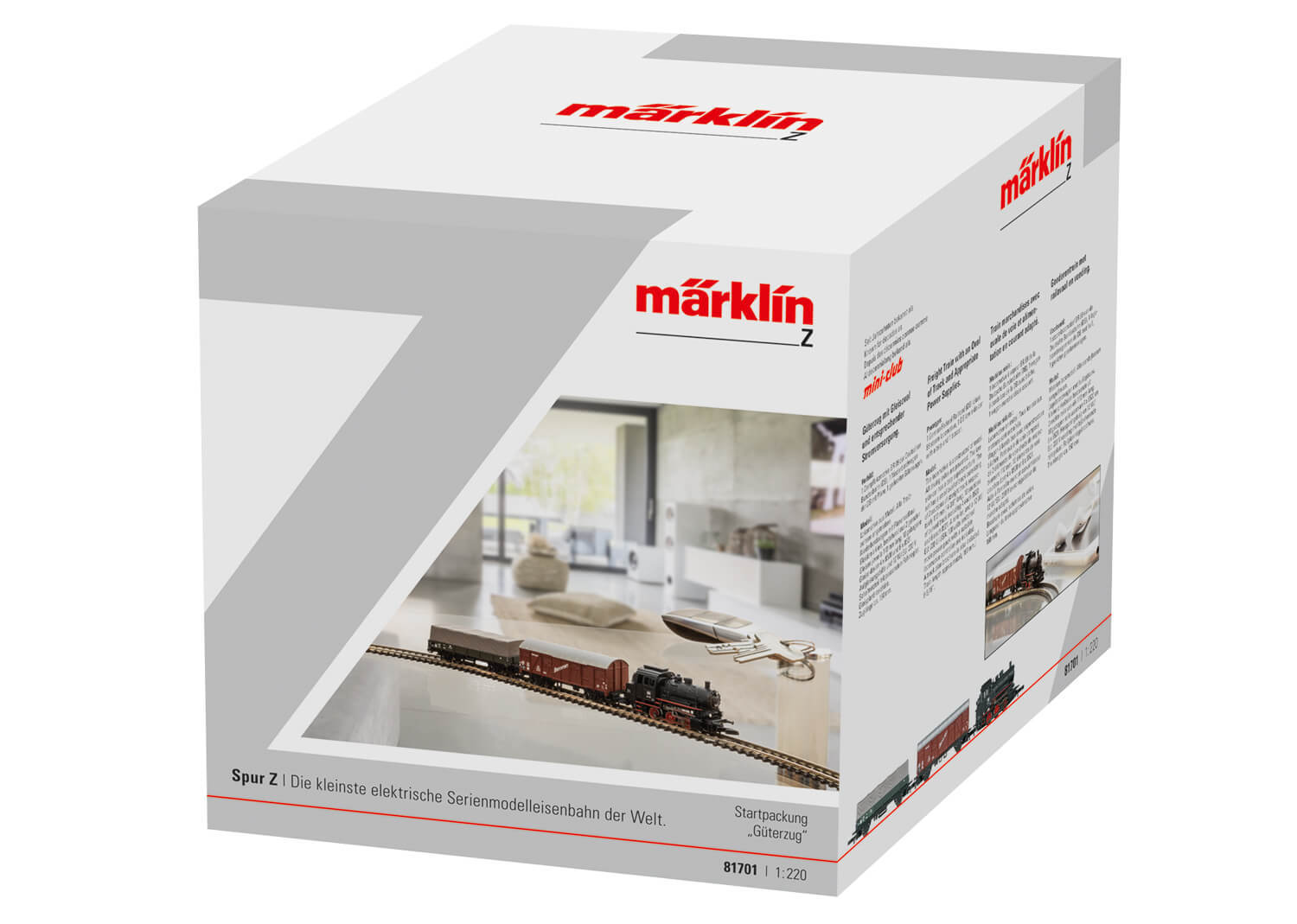Märklin Miniclub 81701 Spur Z Startpackung Güterzug mit Dampflok BR 89 Gleisoval Fahrgerät Stromversorgung