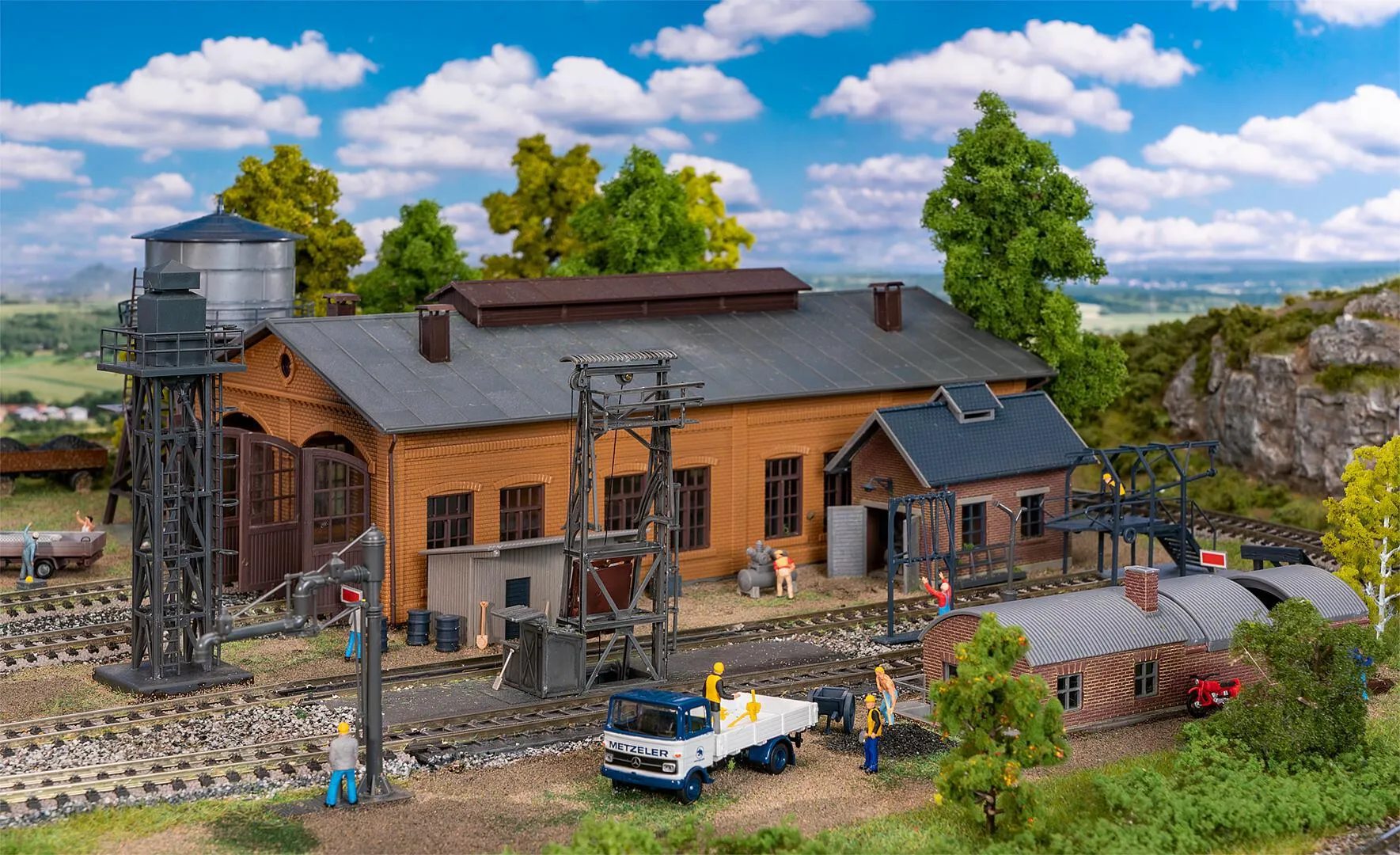 FALLER H0 120296 Ausgestaltungs-Set Bahnbetriebswerk