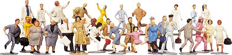 Faller 153002 H0 Reisende und Passanten (36 Stück)