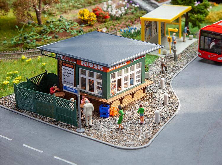 Faller 120303 H0 Kiosk in Holz- Kunststoffbauweise