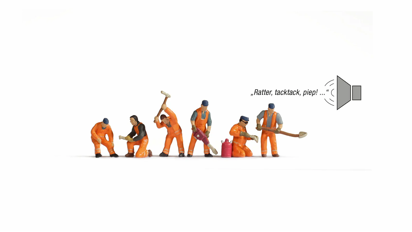 NOCH 112951 Sound-Szene Baustelle am Gleis 