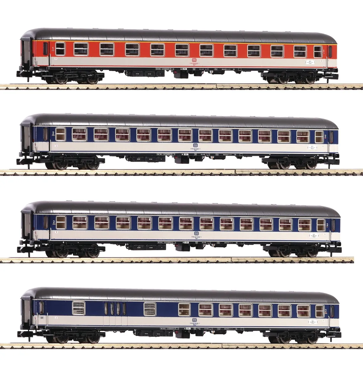 Fleischmann 881908 4-tlg. Set Popfarbener DC-Zug DB