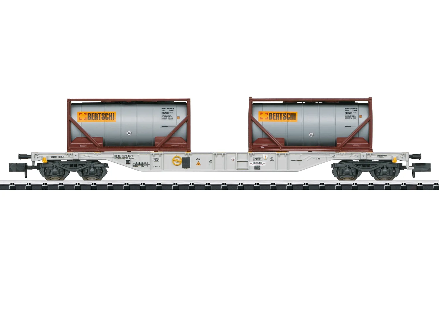 Trix 18490 Containertragwagen Bauart Sgns HUPAC S.A. CH-Chiasso