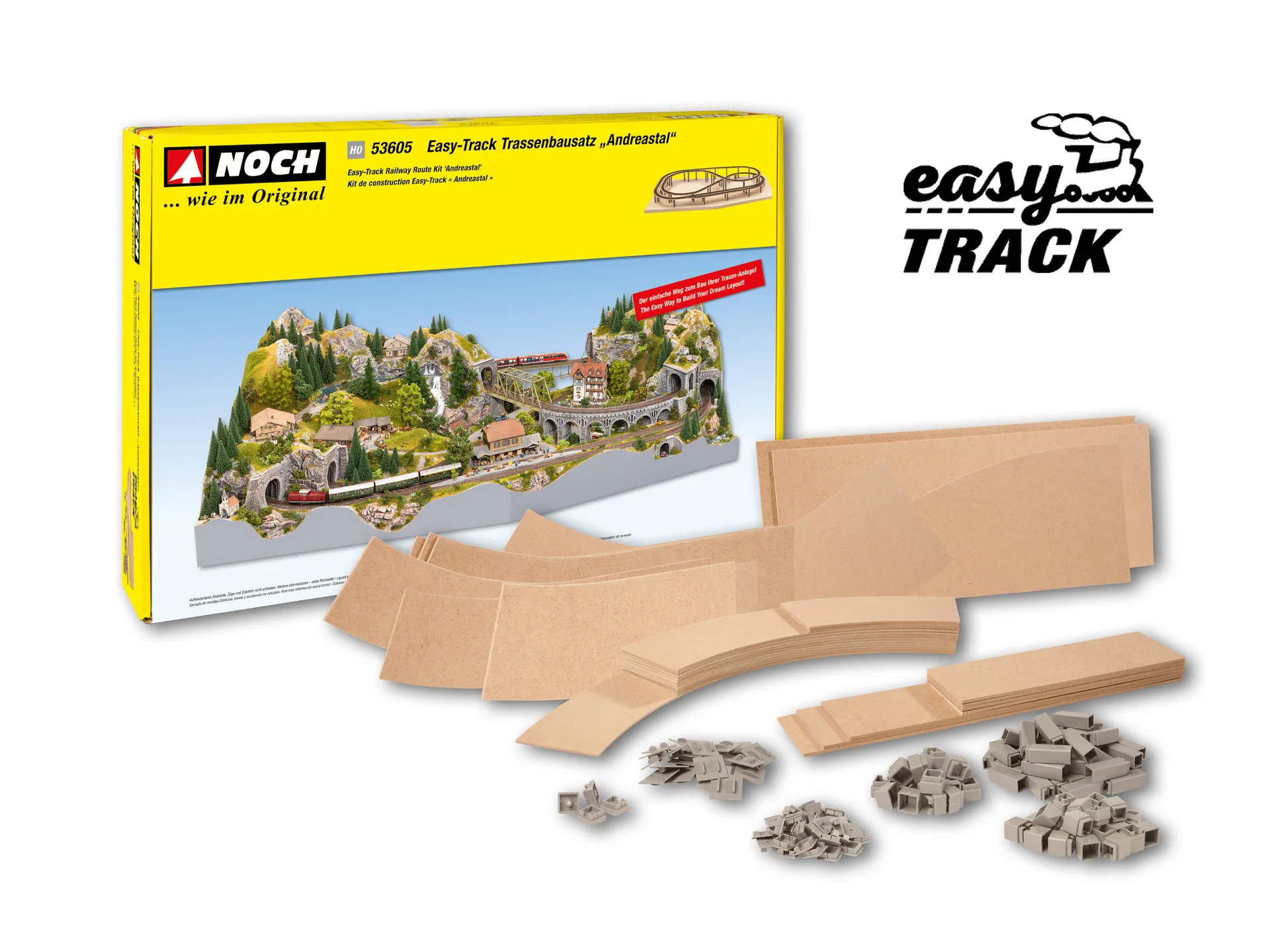 NOCH 53605 Easy-Track Trassenbausatz Andreastal