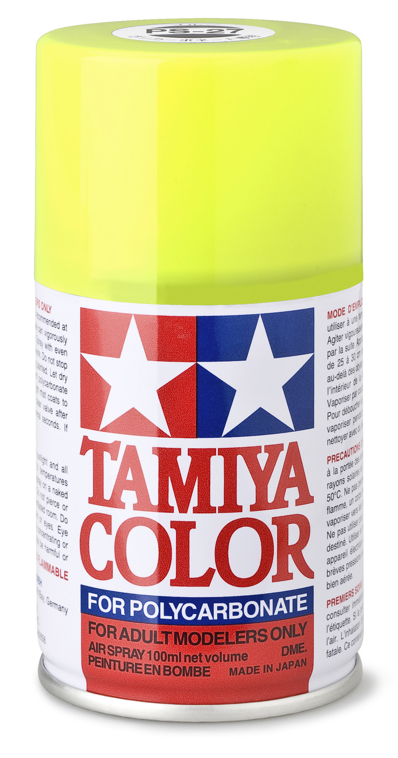 TAMIYA 300086027 PS 27 NEON-GELB Polycarbonat 100ml