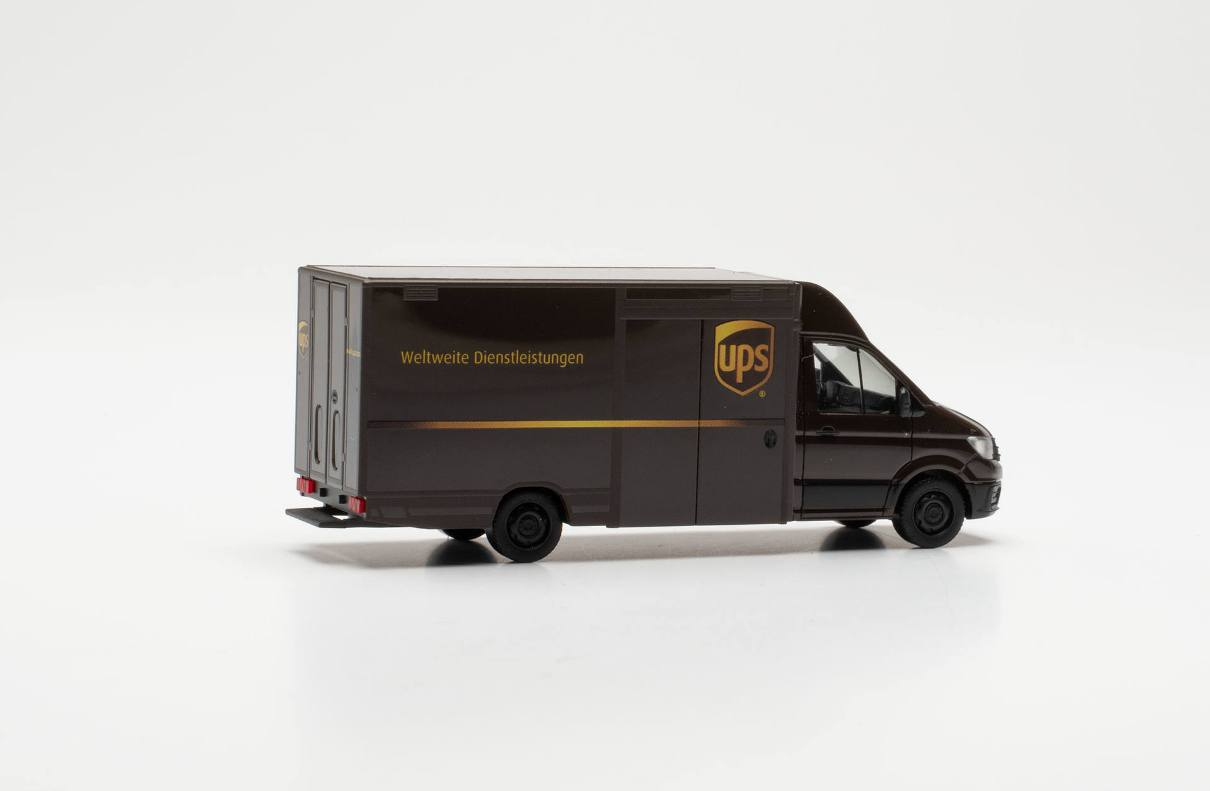 Herpa 097321 VW Crafter Paketverteilerfahrzeug UPS  Volkswagen 