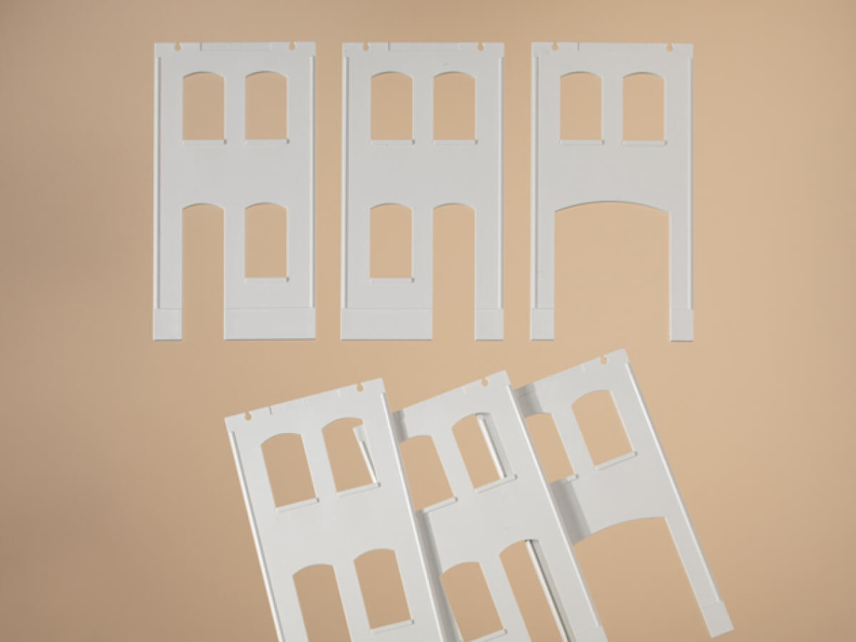 Auhagen 80707 H0 Wände 2323G, 2322E, 2322F geputzt