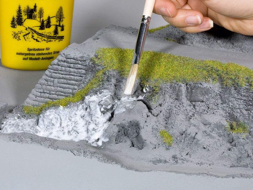 Anwendung der NOCH Bodendecker-Foliage 