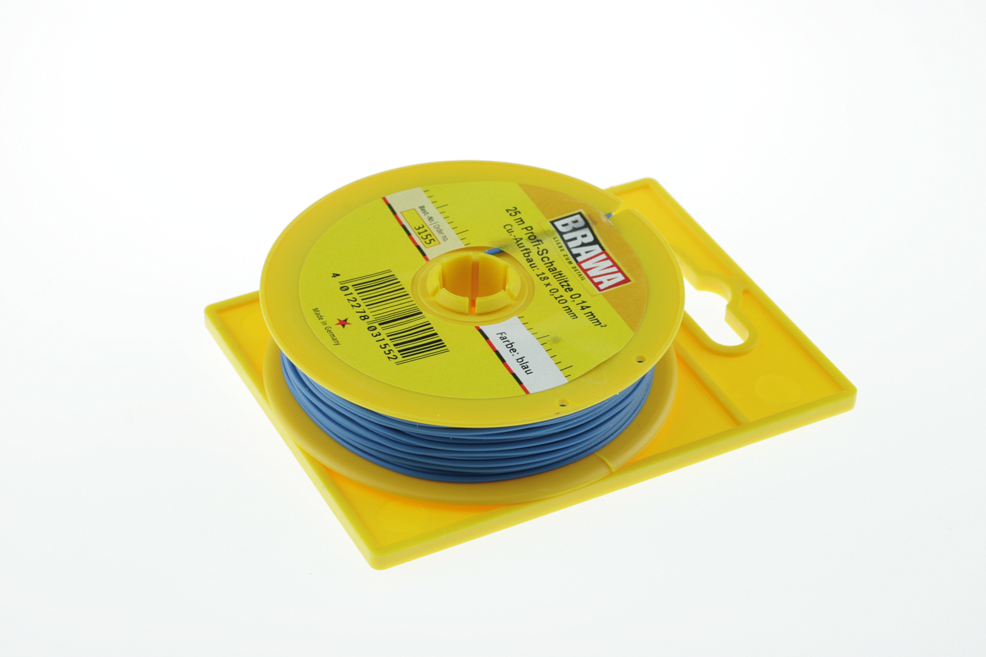 BRAWA 3155 Schaltlitze, 0,14 mm², 25-m blau