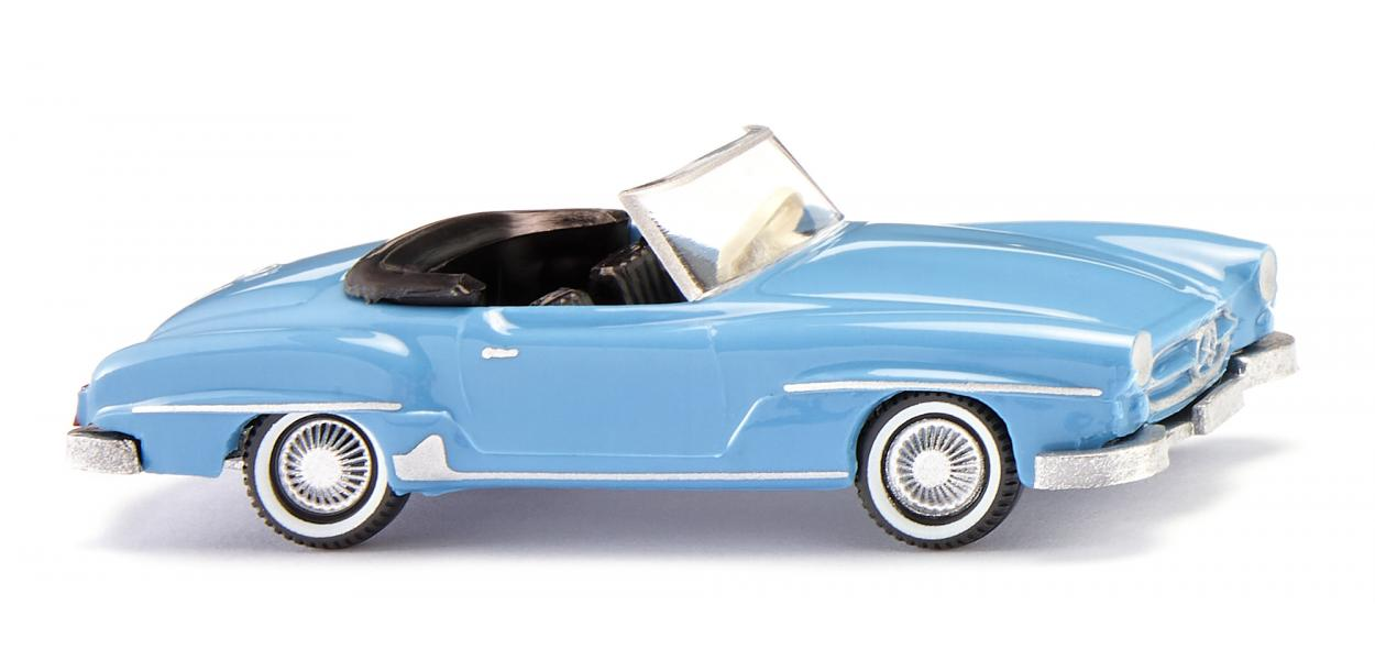Wiking 025002 Mercedes-Benz 190 SL Cabrio hellblau
