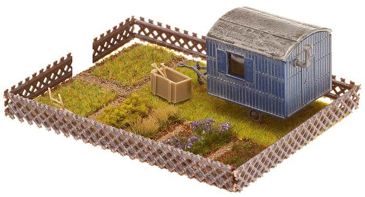 FALLER 180490 Schrebergarten mit Bauwagen