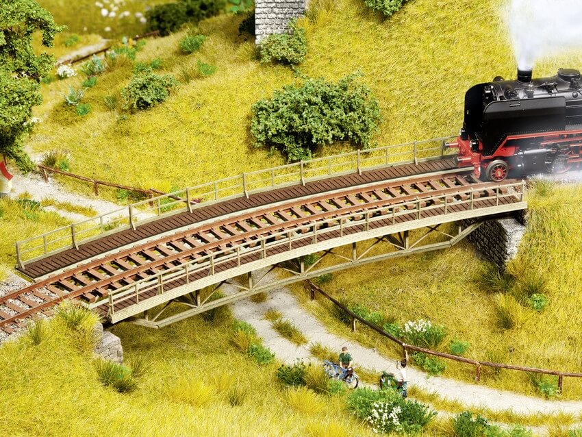NOCH H0 67026 Brückenfahrbahn gebogen R2