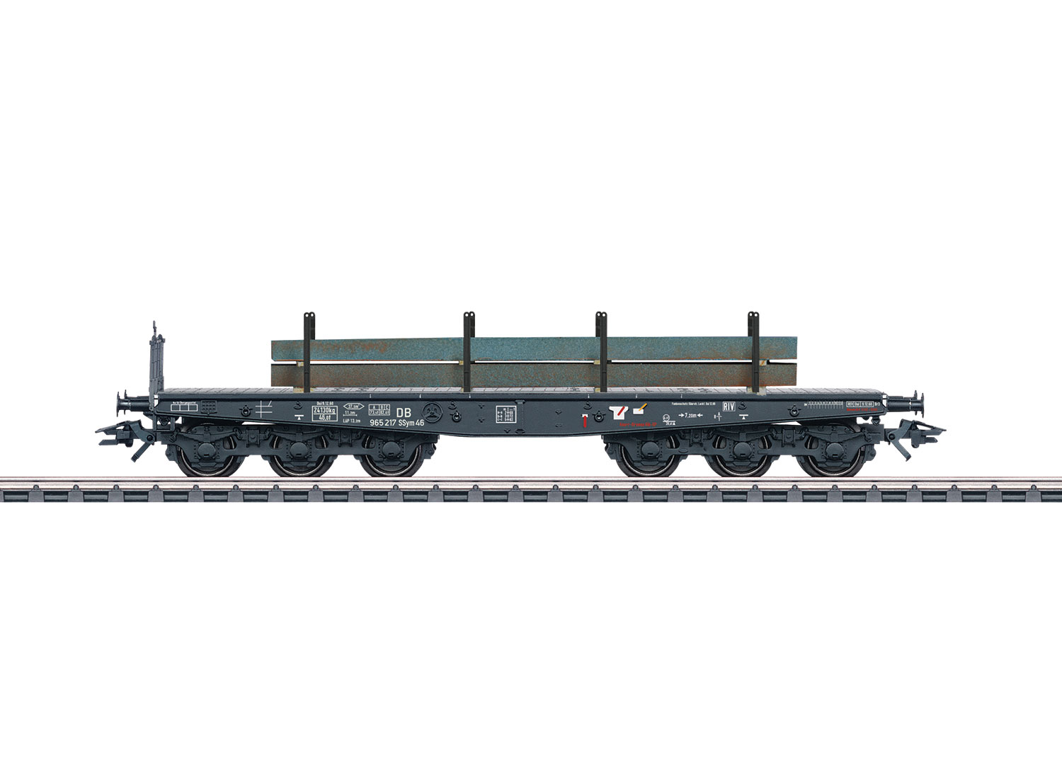 Märklin 48689 Schwerlast-Flachwagen Ssym 46 mit Brammen