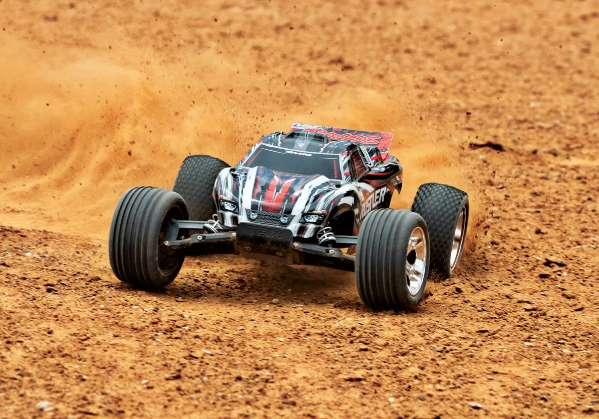 TRAXXAS® 37054-1REDX Rustler XL-5® rot RTR 1/10 2WD Akku Ladegerät