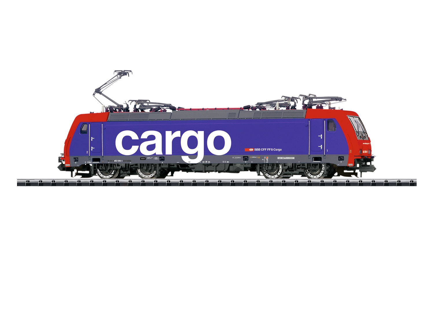 Trix Minitrix N 16876 Elektrolokomotive Baureihe Re 482 SBB Cargo