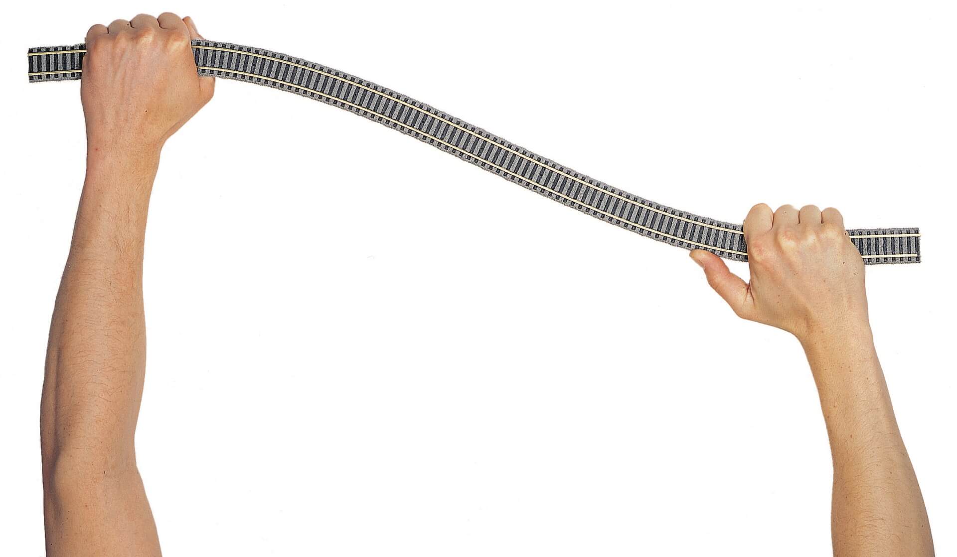 FLEISCHMANN 6106 Flexgleis mit Holzschwellen 800 mm