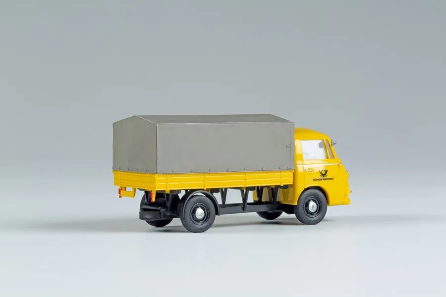 Auhagen 66025 MC Goliath Expr. 1100 Pritschenwagen mit Plane Deutsche Post