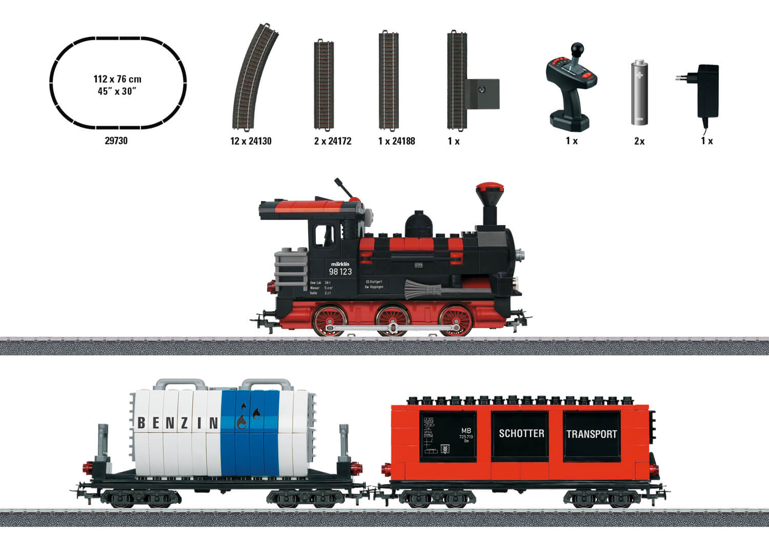Märklin 29730 Start up Startpackung Bausteinzug mit Sound und Lichtbausteinen