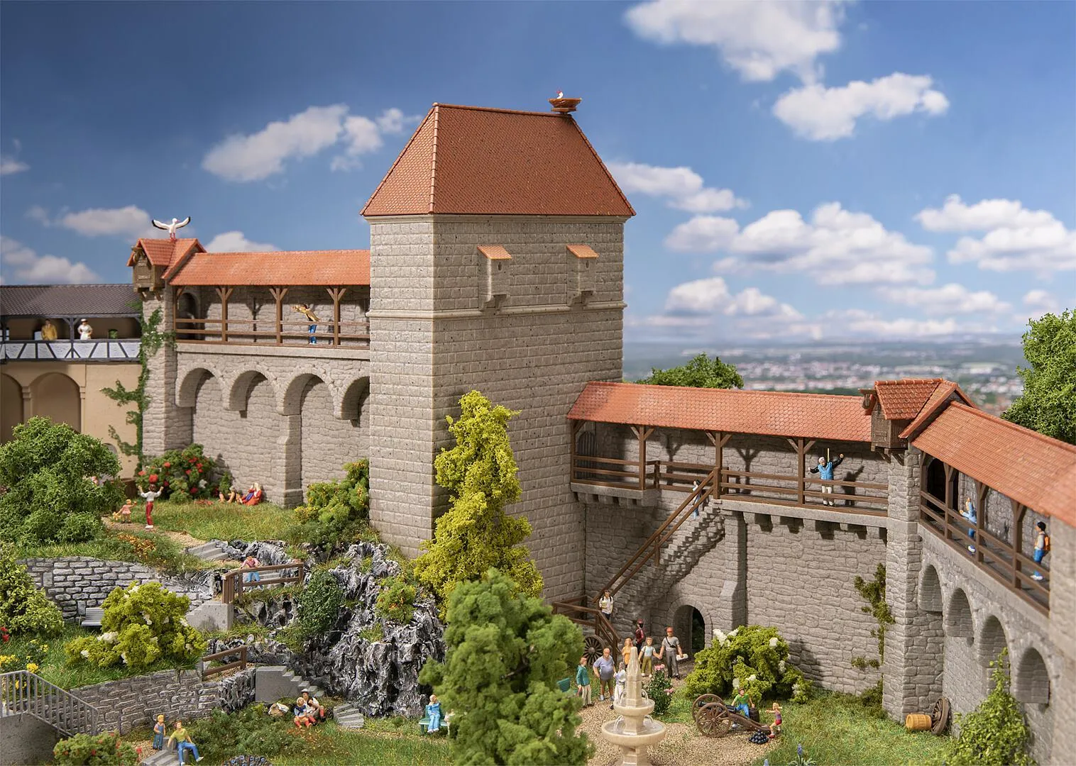 FALLER 130691 Altstadtmauer-Set Schildmauer