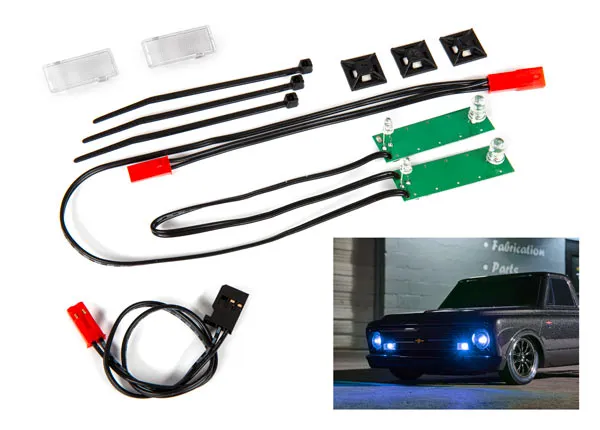 TRAXXAS® 9496X LED-Licht-Kit Drag Slash blau vorne komplett 