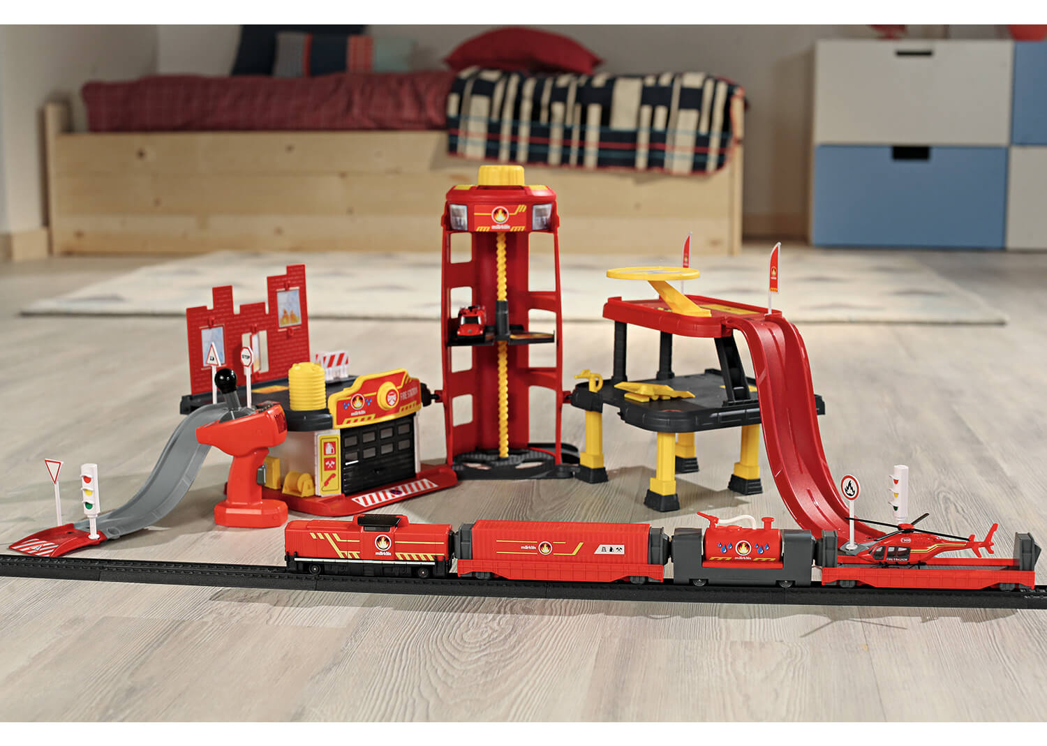 Märklin 72219 my world Feuerwehr Station mit Licht- und Soundfunktion