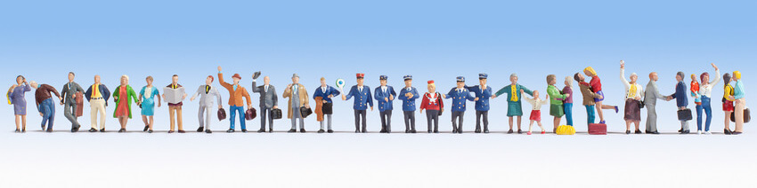 NOCH 16041 Mega-Spar-Set “Auf dem Bahnhof” 