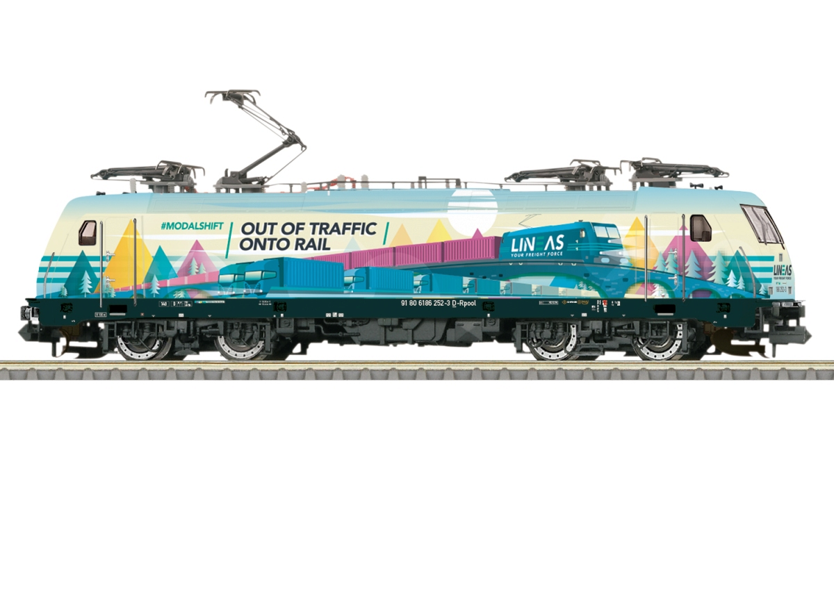 Trix 16877 Elektrolokomotive Baureihe 186 Railpool AG LINEAS