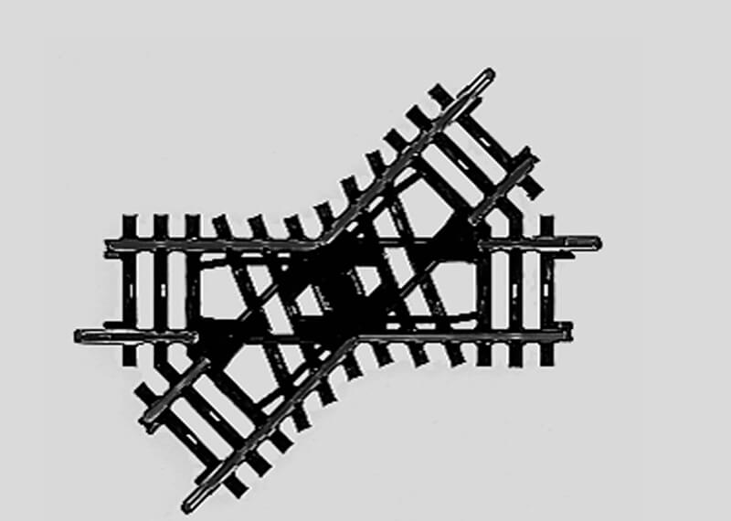Märklin 2258 H0 K-Gleis Kreuzung 45° 90 mm