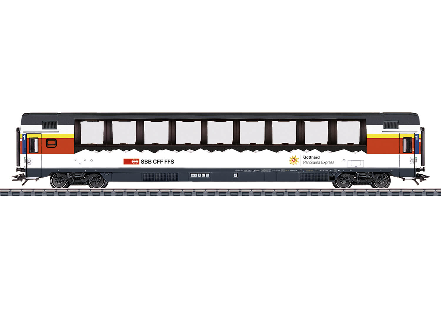 Märklin H0 43652 Personenwagen Apm Gotthard Panorama Express SBB/CFF/FFS