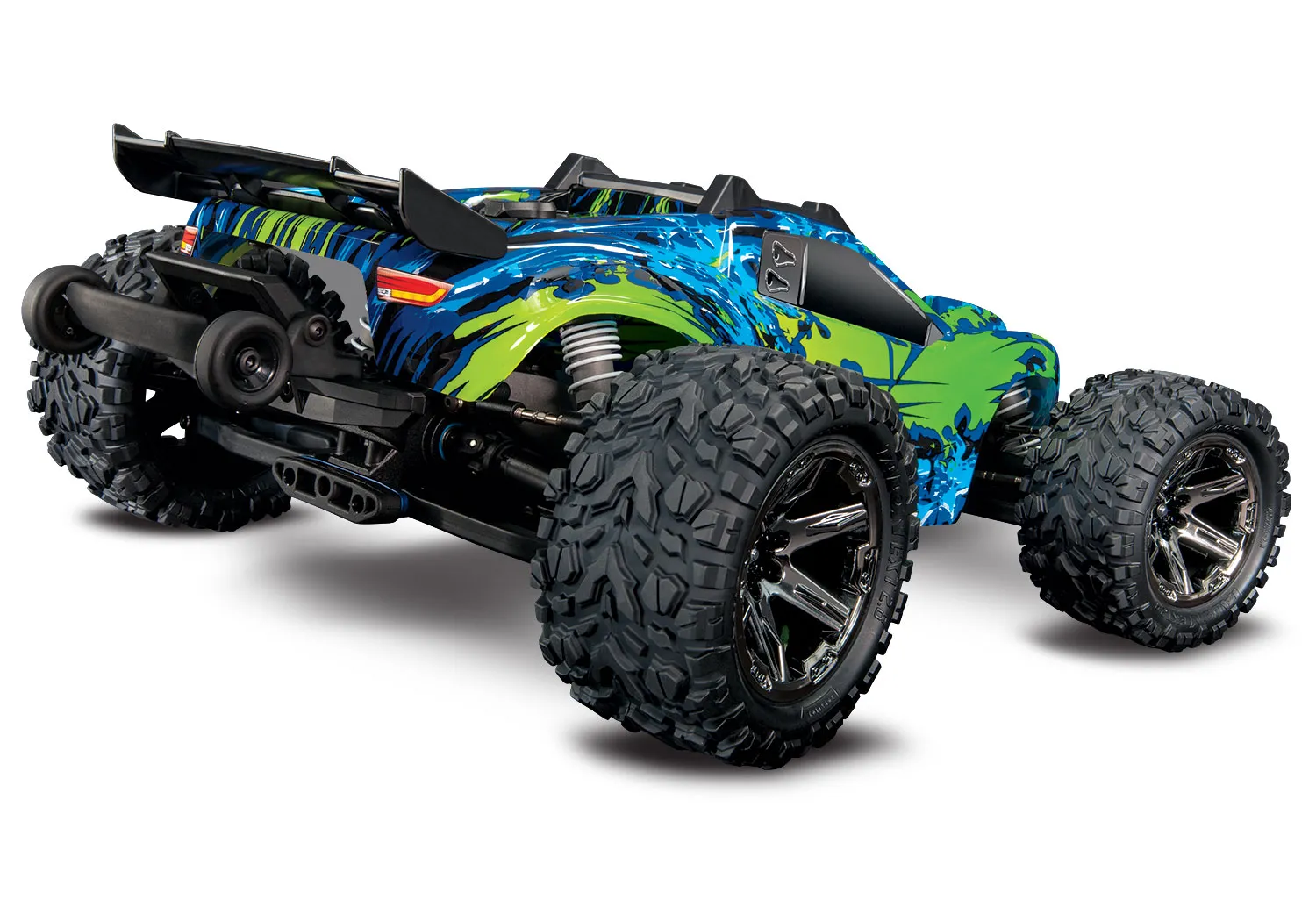TRAXXAS® 67076-4GRN Rustler 4x4 VXL grün/blau RTR
