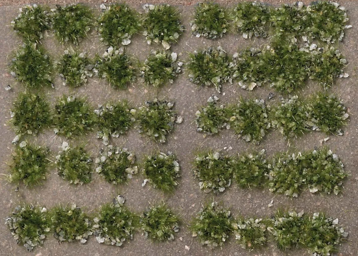 Busch 3553 Grasbüschel mit Steinen Spätsommer