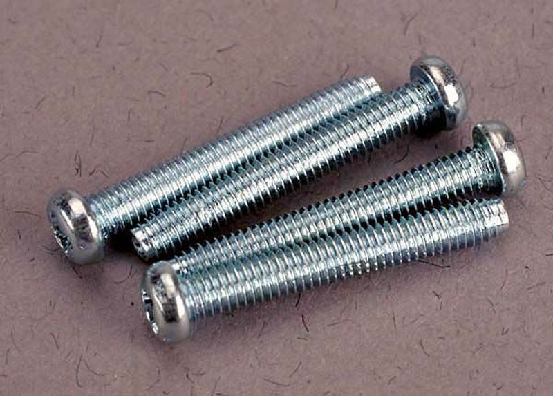 TRAXXAS® 3189 Rundkopfschrauben 2,5x19 mm Kreuzschlitz 4 Stück
