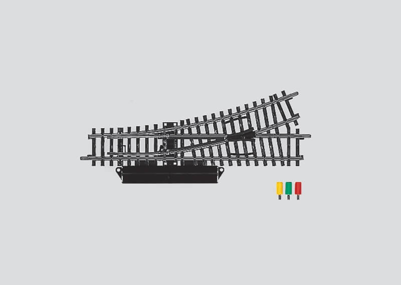 Märklin 2262 H0 K-Gleis Weiche links R2 22°