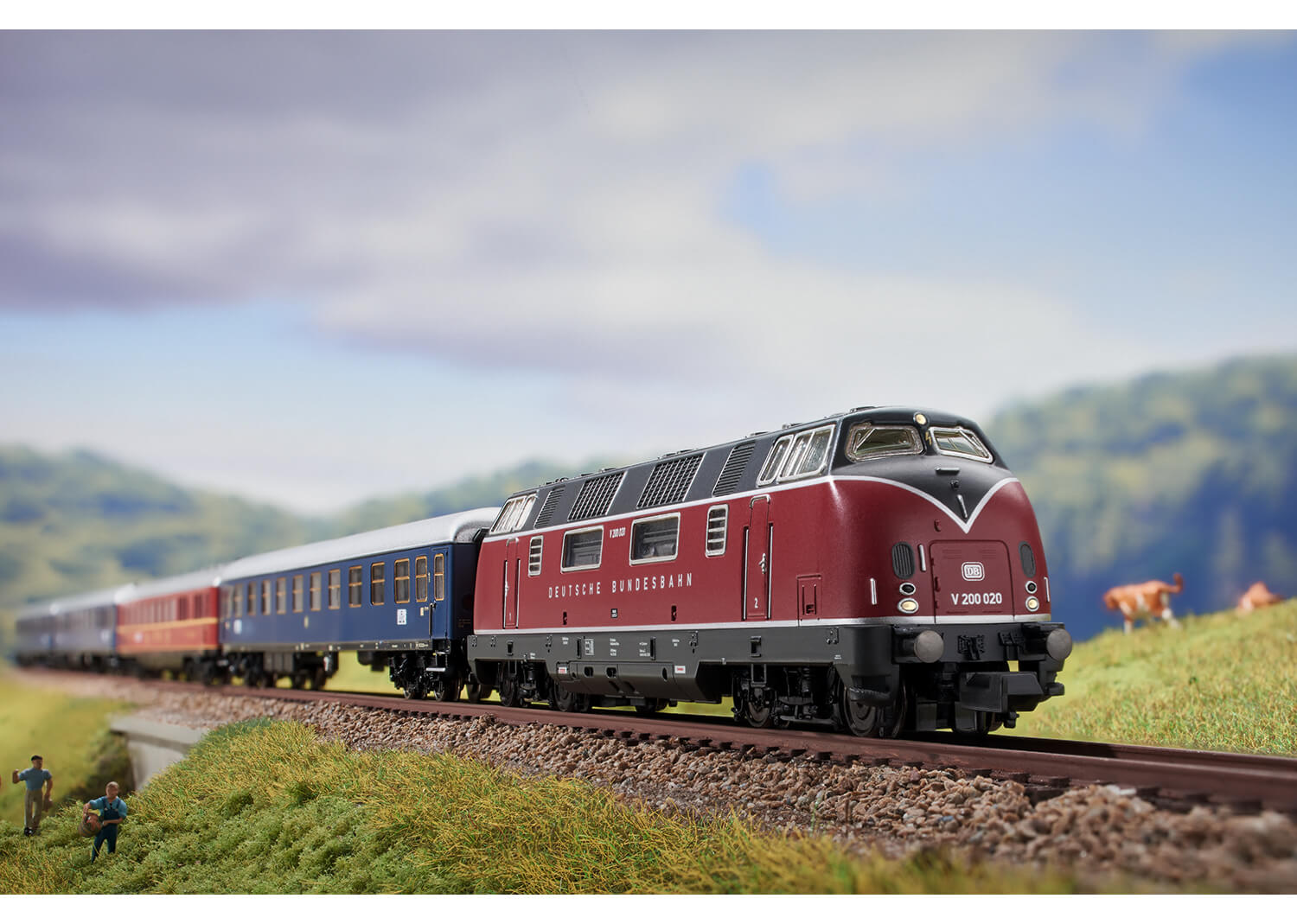 Minitrix 16224 Spur N Diesellokomotive Baureihe V 200 der DB