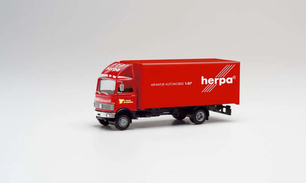 Herpa 311755 Mercedes-Benz 813 Koffer-LKW Herpa Motorsport 1989 Tauber Motorsport