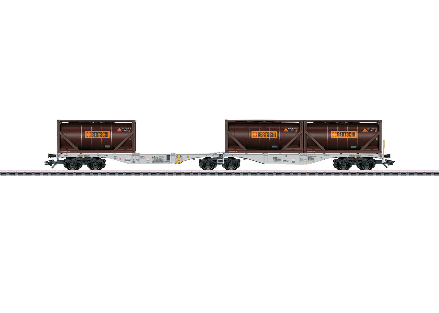 Märklin 47802 Doppel-Containertragwagen Bauart Sggrss 80 "BERTSCHI"