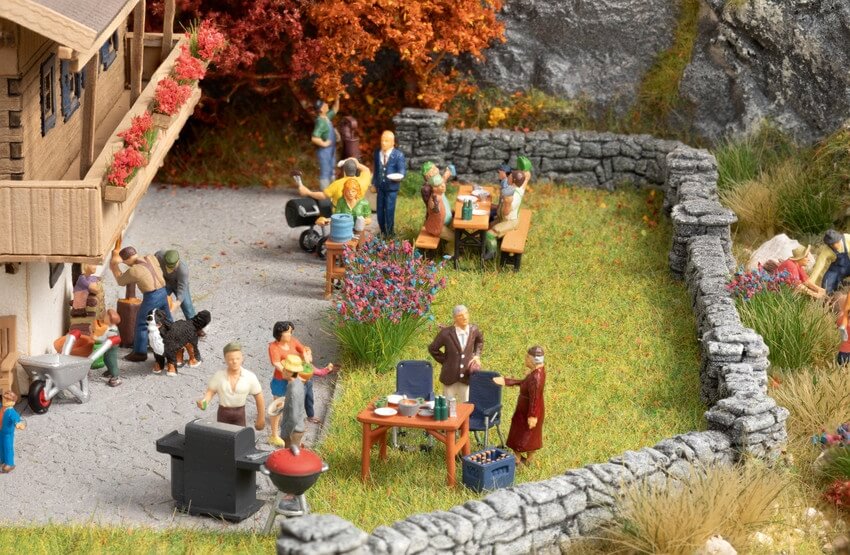 NOCH 16200 Figuren-Themenwelt „Grill-Party“