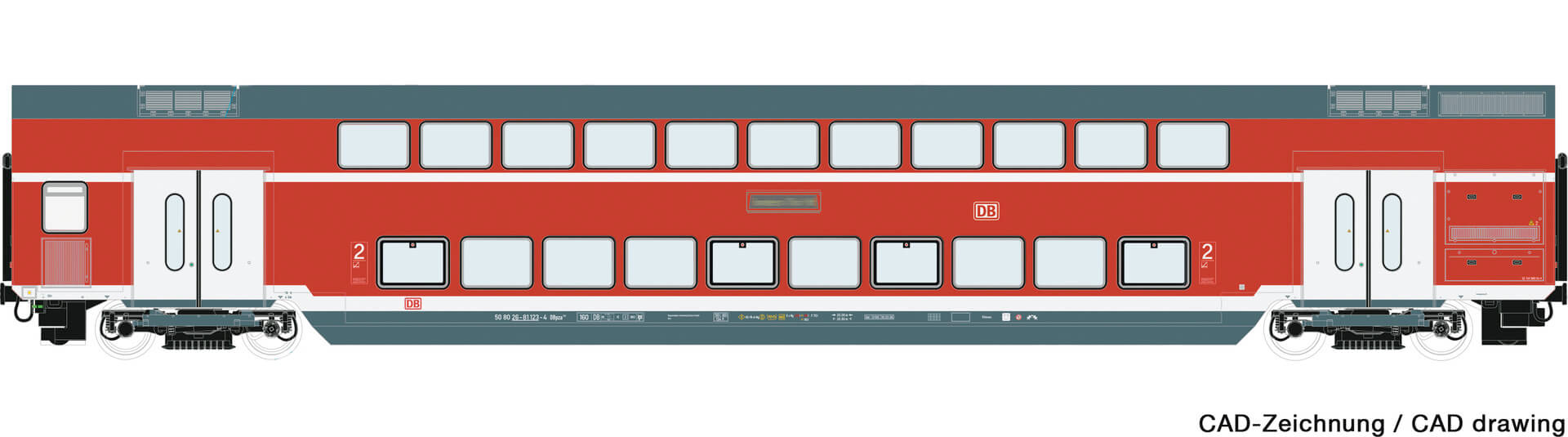 Roco 74154 H0 AC Doppelstockwagen der DB AG