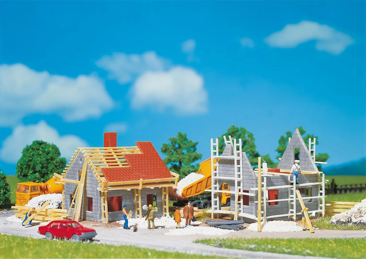 Spur N FALLER 232223 2 Häuschen im Bau